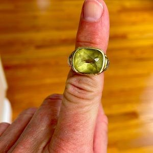 COPY - David Yurman Noblesse Cushion Cut Large Prasiolite Green Amethyst Ring s…